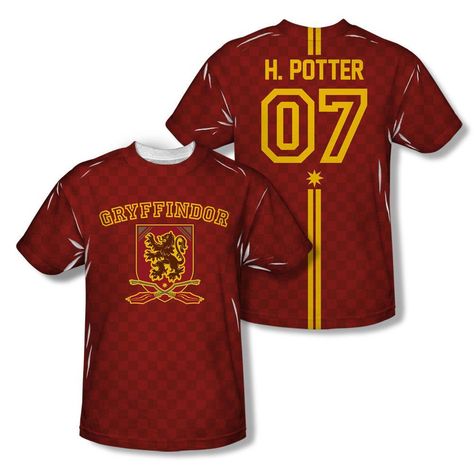 Harry Potter 07 Gryffindor Quidditch Allover Print Adult T-shirt – Harry Potter Shop Ron Weasley Quidditch, Quidditch Shirt, Harry Potter Classes, Gryffindor Quidditch, Harry Potter Merch, Harry Potter Quidditch, Harry Potter Shop, Harry Potter Style, Favorite Show