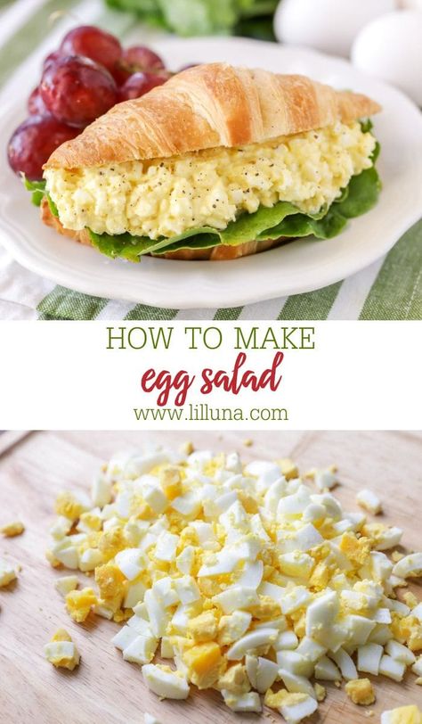 Gather a handful of ingredients and follow these simple steps on How to make Egg Salad for a deliciously classic side or tasty sandwich. #eggsalad #eggsaladsandwich #eggsaladrecipe #eggrecipes Egg Salad No Mustard, How To Make Egg Salad, Vege Dishes, Classic Egg Salad Recipe, Asian Steak Bites, How To Make Eggs, Egg Salad Sandwiches, Avocado Egg Salad, Sandwich Fillings