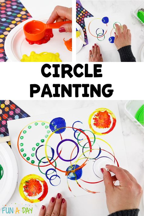 Circle Crafts Preschool, Circle Art Projects, Process Art Activities, Process Art For Kids, Process Art Preschool, Minimal Setup, Preschool Valentine Crafts, Lesson Plan Ideas, Preschool Art Projects