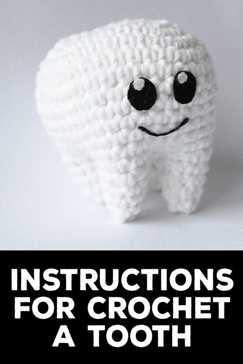 Crocheting is my favorite pastime, and today I want to share an easy crochet pattern for a tooth. It’s super cute and can be used as a keychain, toy, or even a hanging ornament. Crochet Tooth Amigurumi, Tooth Crochet Pattern Free, Crochet Tooth Pattern, Tooth Amigurumi, Tooth Crochet Pattern, Tooth Crochet, Crochet Tooth, Tooth Ornaments, Foundation Single Crochet