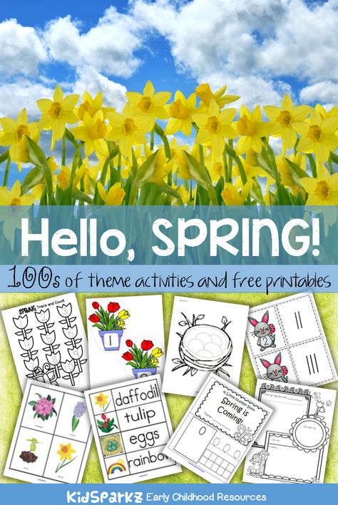 100s of activity printables and games to make for a SPRING theme to use when planning  curriculum lessons for  preschool, preK and Kindergarten children. Kindergarten Planting Activities, Spring Time Preschool Activities, Spring Lesson Plans, Spring Theme Preschool, Activity Printables, Preschool Spring, Spring Lessons, Games To Make, Spring Kindergarten