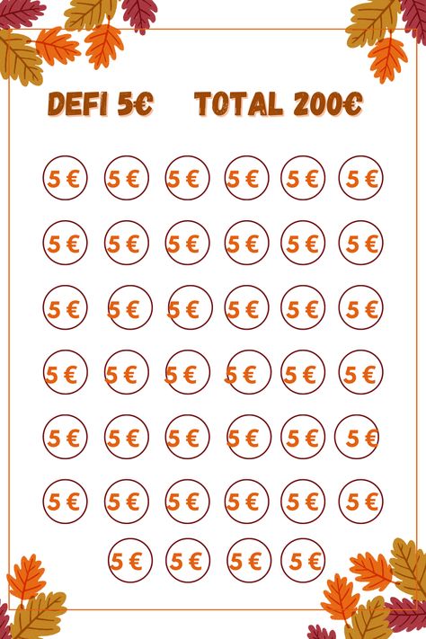 This is a quick and easy way for you to save money. Start this money saving challenge and see how easily you will save some extra cash little by little. Stay tuned, more designs to be released soon. save money, 5 euro challenge, defi, money budget, French budget, money planner, europe saving, argent, budget tracker, money euro, Paris budget, france planner, digital planner, online budget, quick money budget 5 Euro Challenge, Money Budget Planner, Paris Budget, Money Euro, Planner Online, Budget Challenge, Budget Money, Money Planner, Money Saving Methods