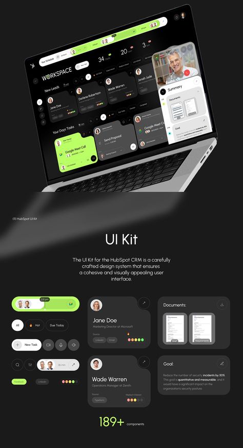 HubSpot CRM - SaaS UX UI Design :: Behance Desktop App Design, Ui Portfolio, Ux Design Portfolio, Unique Website Design, Ui Ux 디자인, Sales Management, App Design Layout, Gui Design, Ui Design Website