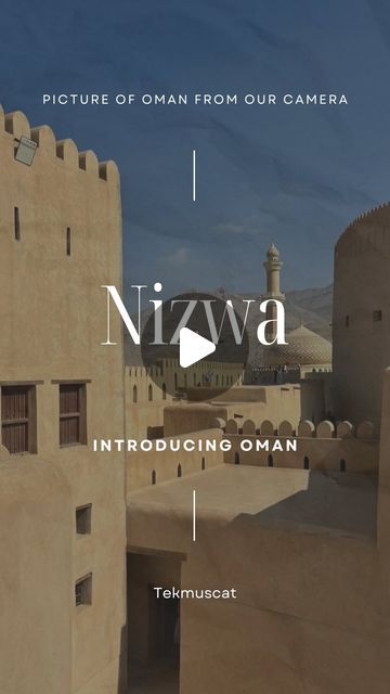 Sights of Oman on Instagram: "(Nizwa, Oman🇴🇲🌱)

Nizwa is one of the oldest cities in Oman, and was once a center of trade, religion, education and art. Its Jama (grand mosque) was formerly a center for Islamic learning. Nizwa acquired its importance because it has been an important meeting point at the base of the Western Hajar Mountains. Set amid a verdant spread of date palms, it is strategically located at the crossroads of routes linking the interior with Muscat and the lower reaches of Dhofar, thus serving as the link for a large part of the country. Today, Nizwa is a diverse prosperous place with numerous agricultural, historical and recreational aspects. Nizwa is a center for date growing and is the market place for the area.

#nizwa #oman #travel #fort #nizwafort #sooq #travelin Nizwa Oman, Date Palms, Islamic Learning, Oman Travel, Grand Mosque, The Crossroads, Muscat, Market Place, Old City