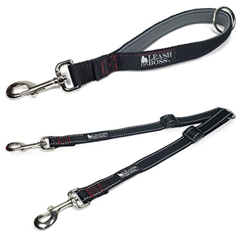 Leashboss Reflective Two Dog Leash Coupler and 12 Inch Short Leash with Padded Handle ** Read more reviews of the product by visiting the link on the image. (This is an affiliate link) Two Dogs Together, Dogs Together, Grain Free Dog Food, Blue Buffalo, Dog Rooms, Dog Shop, Dog Lead, Large Dog Breeds, Two Dogs