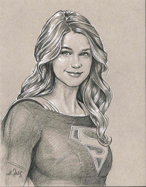 Supergirl Sketch, Toned Sketchbook, Supergirl Drawing, Dc Drawings, Supergirl Alex, Supergirl Outfit, Supergirl Art, Kids Learning Videos, Supergirl Costume