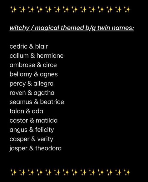 Dark Gender Neutral Names, Witchy Names Mystic, Goth Name Ideas, Gothic Names Victorian, Fantasy Twin Names, Goth Names Girl, Nonbinary Names Ideas, Goth Last Names, Gothic Names Boys