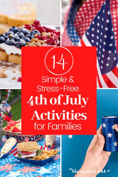 Fun 4th Of July Activities, July Activities For Kids, 4th Of July Activities, Independence Day Activities, July Activities, Ideas For Food, Cowboy Cookies, Birthday Traditions, Things To Do At Home