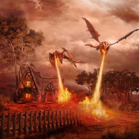 Two red dragons. Attacking the village , #spon, #dragons, #red, #village, #Attacking #ad Are Dragons Real, Red Dragons, Dungeons And Dragons Homebrew, Fire Dragon, Dragon Artwork, Red Dragon, Creature Concept, Dragon Art, Dragon Age