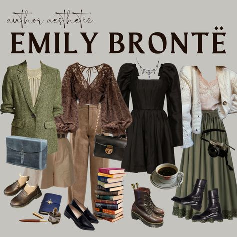 Soft Academia Aesthetic, Author Aesthetic, Light Academia Outfit, Masculine Clothing, Academia Aesthetic Outfit, Emily Brontë, Dark Academia Outfits, Capsule Wardrobe Women, Dark Academia Clothes