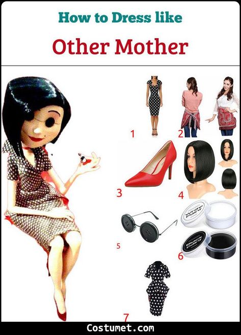 Caroline Mom Costume, Coraline's Parents Costume, Coraline And Other Mother Costume, Coraline Characters Costume, Other Mother Costume Diy, Coraline Group Costume, Other Mother And Father Coraline Costume, Coraline Parents Costume, Caroline Other Mother