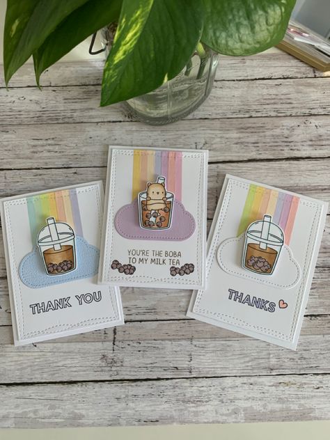 Mama Elephant Cards, Mama Elephant Stamps, Card Pouch, Mama Elephant, Boba Tea, Recipe Cards, Simple Cards, Scrapbooking Layouts, Diy Cards