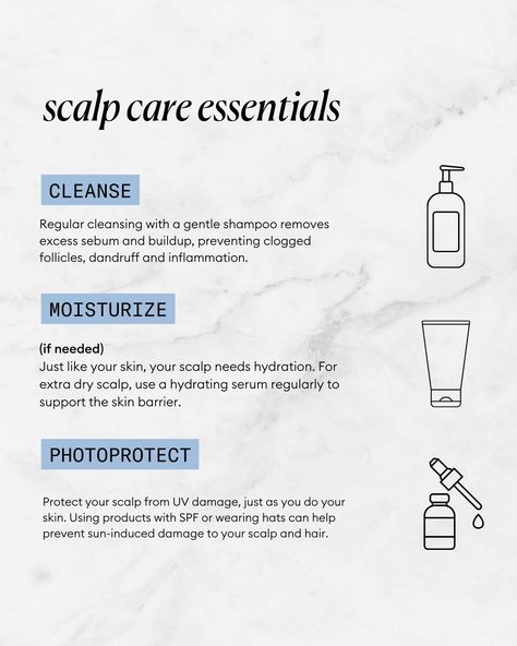 ➡️ Swipe to learn more about scalp health from Board-Certified Dermatologist, @derm.talk "Did you know your scalp deserves just as much care as your skin? Healthy hair starts at the scalp! A balanced scalp environment, proper cleansing, moisturizing, and protection are essential for strong, fuller hair. Understanding the basics of hair growth and scalp health can make all the difference in managing thinning hair. That’s why I’m excited to share more about scalp-focused care using the right ... Scalp Health Tips, Scalp Cleanse, Scalp Health, Fuller Hair, Hair Starting, Dry Scalp, Hydrating Serum, Scalp Care, Thinning Hair