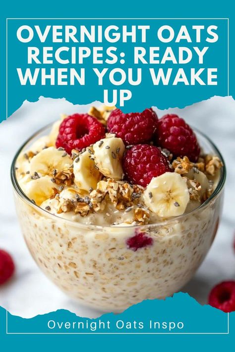 Make mornings easier with these delicious overnight oats recipes! Full of flavor and packed with nutrients. 🥥 #HealthyOats #QuickBreakfasts #OvernightOatsInspo #MorningFuel Soak Oats Overnight, Oats Recipes Healthy, Soaking Oats, What Are Overnight Oats, Easy Overnight Oats Recipes, Making Oatmeal, Delicious Overnight Oats, Oatmeal How To Make, Oats Overnight