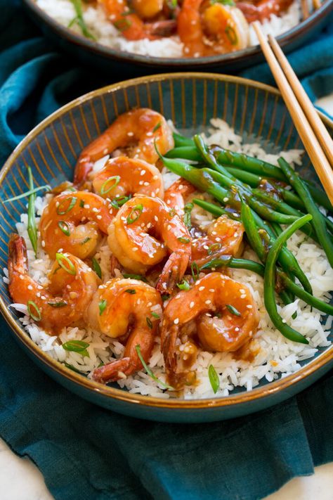 Teriyaki Sauce Easy, Shrimp Asparagus Pasta, Classy Recipes, Pan Seared Shrimp, Shrimp Cooking, Make Teriyaki Sauce, Seared Shrimp, Teriyaki Chicken Stir Fry, Teriyaki Shrimp