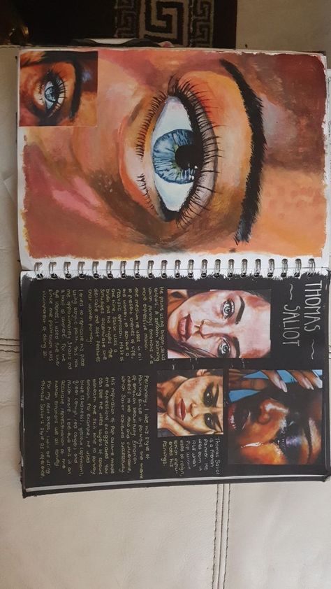 Sketchbook Ideas Portraits, Identity Art A Level, Gcse Art Portraiture, Art Igcse Coursework, Gsce Art Book, Mind Map Art Sketchbook, A Level Art Mind Map, Art Gcse Sketchbook Layout, Art A Level Sketchbook