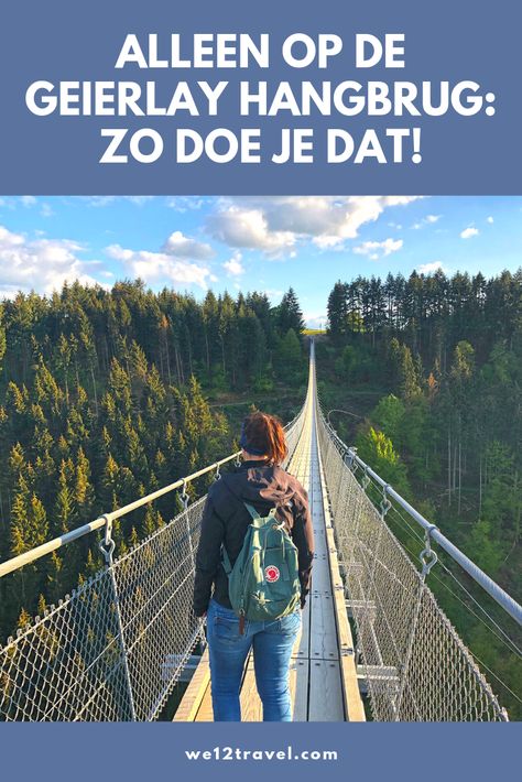 Alleen op de Geierlay hangbrug in Duitsland staan? Dat is zeker niet onmogelijk. In dit artikel lees je hoe ik dat deed! Fitness Blogs, Next Holiday, Fitness Blog, Germany Travel, Outdoor Travel, Outdoor Adventure, Travel Blogger, Travel Guide, Places To Go