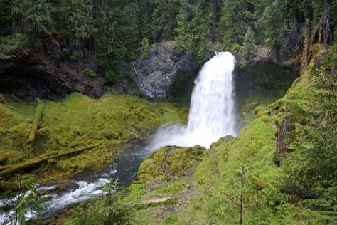 Sahalie Falls – McKenzie Bridge, Oregon - Atlas Obscura High Deck, Rushing Water, Atlas Obscura, Lower Deck, Lava Flow, Clear Lake, Another World, Washington State, Oregon