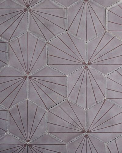 Dandelion by Claesson, Koivisto & Rune for Marrakech Design; contemporarytiles.se Bathroom Lavender, Lavender Tile, Spanish Tile, Encaustic Tile, Italian Tiles, International Design, Tile Stores, Tile Samples, Elle Decor