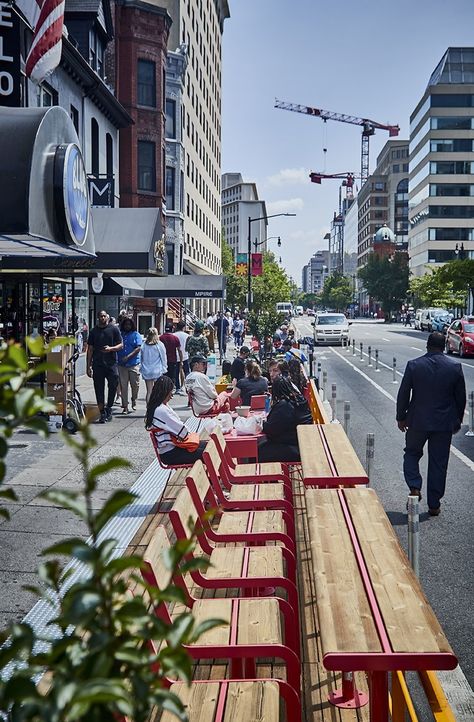 Placemaking: Enhancing downtown Washington, D.C. with greenery and community spaces | Vestre Community Spaces, Rating System, National Mall, Community Space, Golden Triangle, Meeting Place, Ral Colours, Urban Environment, The White House