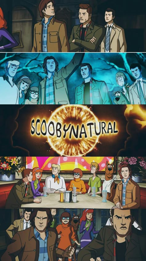 ScoobyNatural Scooby Natural Wallpaper, Scoobynatural Wallpaper, Supernatural Cw, Scooby Doo Pictures, Scooby Doo Mystery Inc, Funny Supernatural, Scooby Doo Images, Scooby Doo Mystery Incorporated, Mystery Incorporated