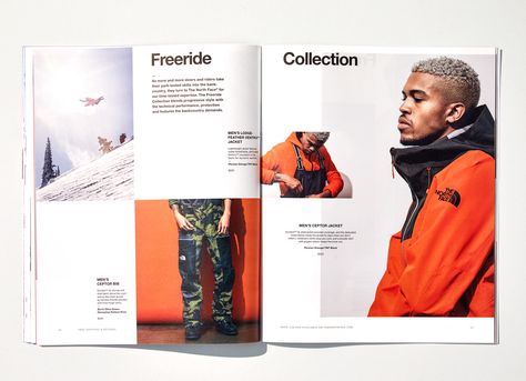 Art Direction for the North Face Winter Catalog (2018) Alex Honnold, Graphic Design Portfolio Book, Jimmy Chin, Catalog Design Layout, Lookbook Layout, Indesign Layout, Catalogue Layout, Lookbook Design, Sport Photoshoot