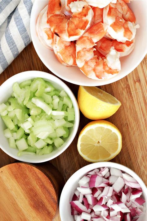 Cold Shrimp Salad Recipe Shrimp Salad Recipes Easy, Cold Shrimp Salad Recipes, Shrimp Macaroni Salad, Shrimp Macaroni, Salad Recipes Easy, Cooking Raw Shrimp, Healthy Comfort Food Recipes, Cold Shrimp, Midwest Kitchen