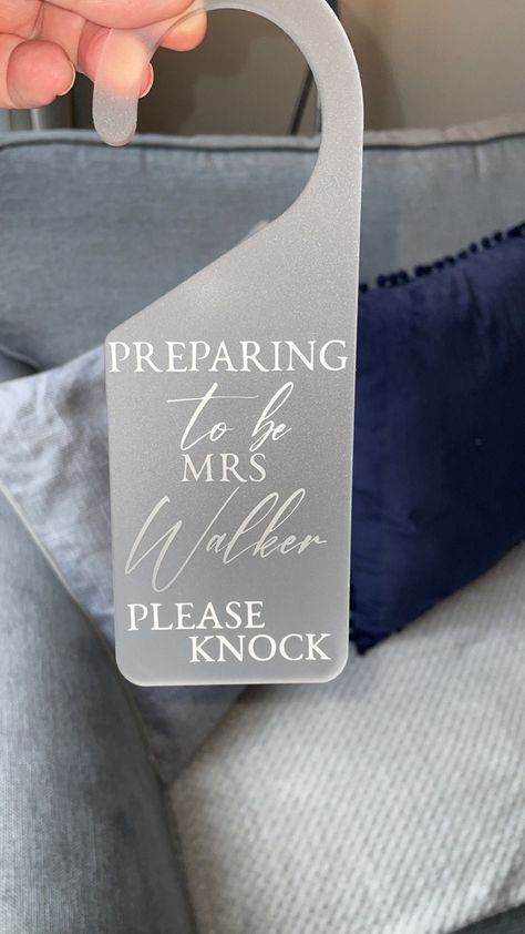 Wedding Door Hangers, Door Tag, Acrylic Door, Wedding Doors, Door Tags, Wedding Morning, House Door, Frosted Acrylic, Do Not Disturb