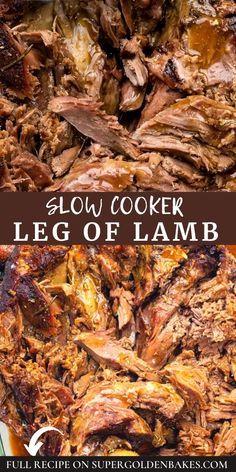 Slow Cooker Leg Of Lamb Recipe, Slow Cooker Leg Of Lamb, Slow Cooker Lamb Roast, Lamb Roast Recipe, Roast Leg Of Lamb, Lamb Leg Recipes, Slow Roast Lamb, Lamb Dinner, Slow Cooker Lamb