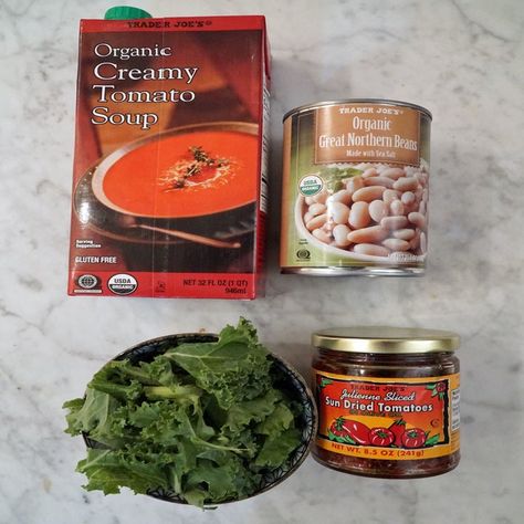 Here Are All The Ways I Stretch A Can Of Tomato Soup Into A Full And Satisfying Dinner Tomato Gnocchi Soup, Pesto Soup, Grilled Cheese Croutons, Cheese Croutons, Quick Lunch Recipes, Canned Tomato Soup, Stone Soup, Gnocchi Soup, Creamy Tomato Soup