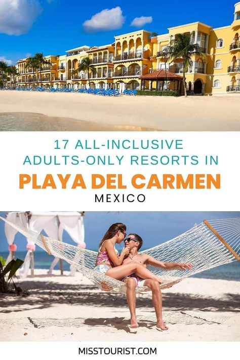 Going to Mexico? These Playa del Carmen all-inclusive, adults-only hotels will bring the party to your vacation! Playa Del Carmen Resorts, Mexico Travel Guides, Beach Cabana, American Travel, Travel South, South America Travel, Inclusive Resorts, All Inclusive Resorts, Mexico Travel