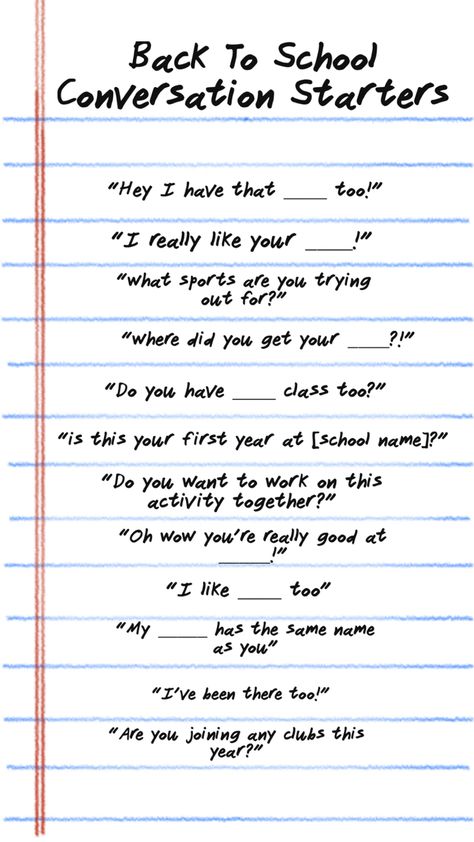 conversation starters to make easing into this school year easier for everyone! School Conversation Starters, How To Start Conversations, Conversation Starters, You Tried, First Year, School Year, For Everyone, Like You, Back To School