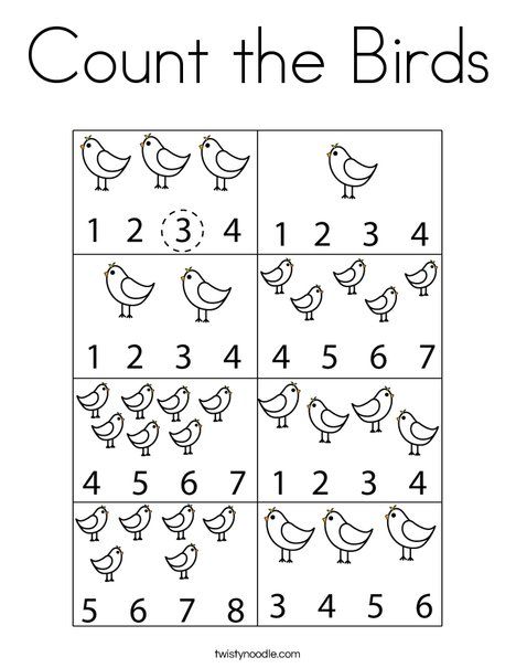 Birds Kindergarten Activities, Birds Kindergarten, Birds Preschool, Preschool Birds, Bird Crafts Preschool, Birds For Kids, Birds Theme, Preschool Coloring Pages, Preschool Math Worksheets