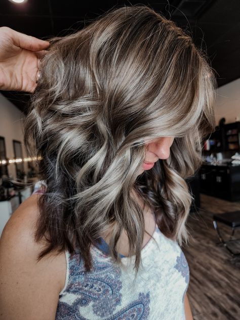 Redken Shades Grey Formula, Redken Shades Grey Blending, Redken Shades Bronde Formula, Ash Brown Redken Shades Eq, Ash Brown Balayage Redken Formula, Wedding Hair Colors, Gray Hair Highlights, Cute Hair Colors, Brunette Hair With Highlights