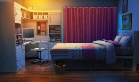 Paint Color Bedroom, Landscaping Sketch, Bedroom Anime, Episode Interactive, Color Bedroom, Club Bedroom, Background Anime, Wattpad Background, Pink Bedroom For Girls