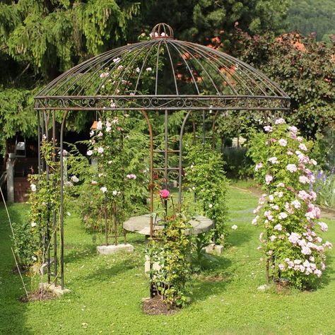 Pinterest Garden, Pergola Garden, Garden Arbor, Garden Gazebo, Garden Trellis, Garden Structures, Alam Yang Indah, Dream Garden, Garden Planning