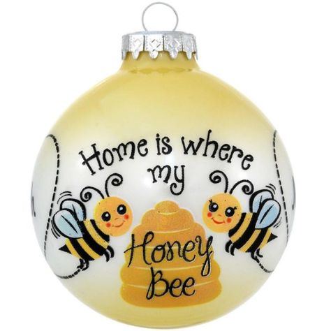 Lemon Crafts, Honey Bee Decor, My Honey, Easter Egg Designs, Bee Inspired, White Ornaments, Bee Crafts, Bee Decor, Bee Gifts