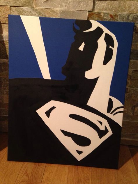 Barbo , pop art , Superman Fandom Paintings, Superman Illustration, Superman Painting, Superman Love, Book Art Diy, Diy Canvas Art Painting, Diy Canvas Art, Diy Canvas, Canvas Art Painting