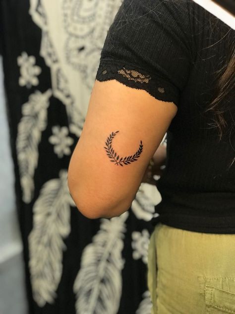 elbow tattoo Tattoo On Elbow For Women, Back Elbow Tattoo Women, Elbow Crease Tattoo Inner, Moon Elbow Tattoo, Tattoo Behind Elbow, Above Elbow Tattoos, Back Elbow Tattoo, Elbow Crease Tattoo, Above Elbow Tattoos For Women