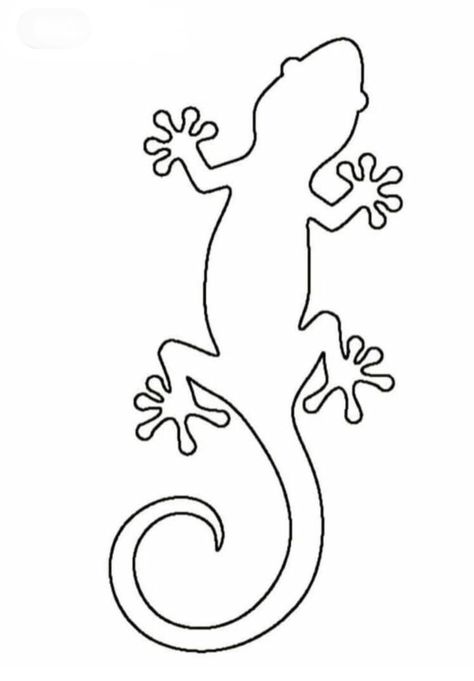 Lizard Outline, Lizard Template, Old School Rose, Gecko Wall Art, Colorful Lizards, Optical Illusion Tattoos, Illusion Tattoos, Animal Outline, Getting A Tattoo