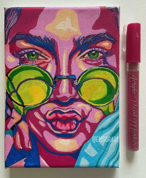 Human Painting, Drawing Rocks, Acrylic Paint Markers, Acrylic Portrait, Paint Marker Pen, Buddha Art Painting, Dorm Art, Acrylic Paint Pens, Beautiful Art Paintings