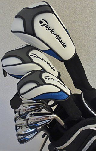 Mens TaylorMade Complete Golf Clubs Set Driver, Fairway Wood, Hybrid, Irons, Putter & Stand Bag Taylor Made Stiff Flex Taylor Made Golf, Wishlist Board, Best Golf Clubs, Golf Stuff, Taylormade Golf, Golf Clothes, Golf Club Sets, Golf Drivers, Taylor Made