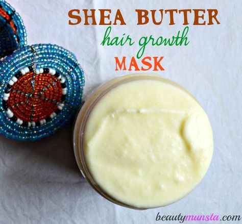 Want a moisturizing hair mask that promotes hair growth at the same time?! Here's a diy shea butter hair mask that does just that! You're gonna love it! Shea Butter Benefits Skincare, Shea Butter Hair Growth, Shea Butter Lotion Recipe, Shea Butter Soap Recipe, Diy Shea Butter, Shea Butter Hair Mask, Hair Growth Mask, Shea Butter Recipes, Moisturizing Hair Mask