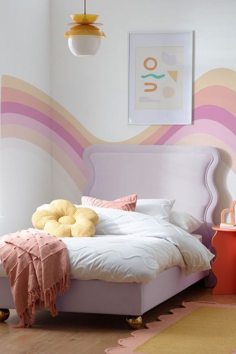 Home Decor New Bedroom Design Ideas Lilac Bedroom Ideas Kids, Gurls Bedroom, Fun Girls Bedroom, Ada Bedroom, Kids Bedroom Girl, Dance Bedroom, Soccer Themed Bedroom, Beauty And The Beast Bedroom, Colorful Kids Bedroom