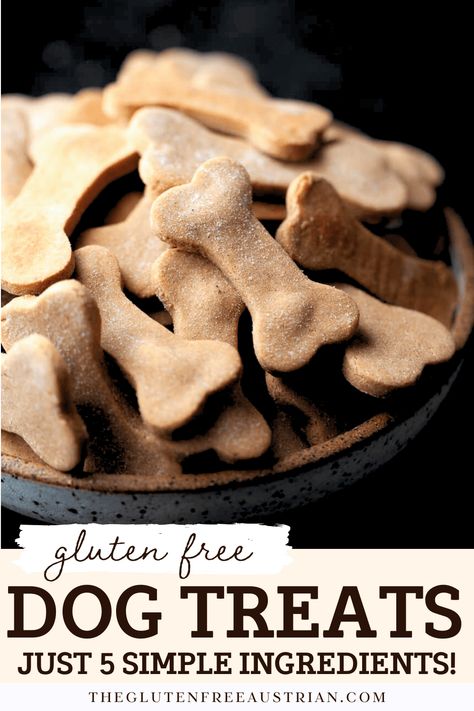 Make your dog happy with these homemade gluten free dog treats! Made with simple ingredients and baked to crunchy perfection, they’re easy to prepare and perfect for training or as a special snack. These gluten free treats will keep tails wagging and your pup begging for more Gluten Free Dog Treats, Dog Cookie Recipes, Doggy Treats, Dog Treats Grain Free, Dog Biscuits Homemade, Dog Biscuit Recipes, Easy Dog Treats, Austrian Recipes, Dog Things