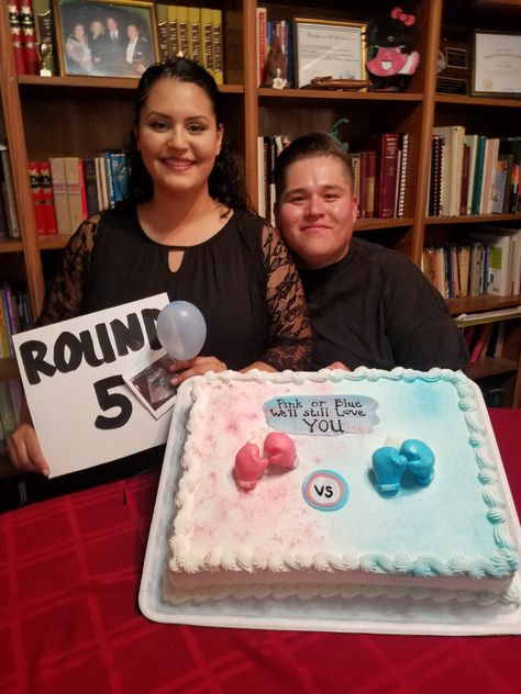 Themed Gender Reveal, Gender Reveal Cake, A Boy, Gender Reveal, Boxing, How To Become, Cake