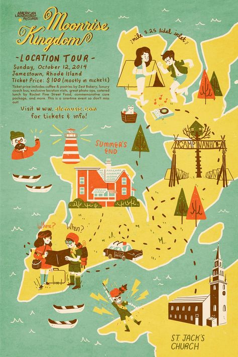 Moonrise Kingdom Tour! https://www.facebook.com/RushmoreAcademy Wes Anderson Aesthetic, Wes Anderson Style, Wes Anderson Movies, Wes Anderson Films, The Royal Tenenbaums, Etiquette Vintage, Moonrise Kingdom, Bus Tour, Unique Maps