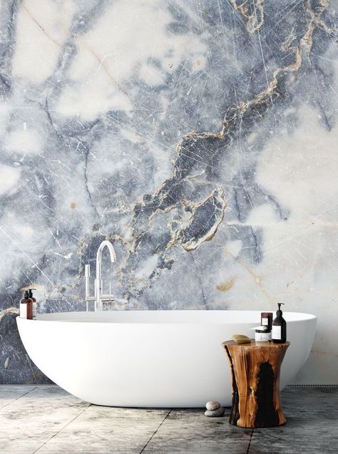 Marble Walls, Marble Wall Mural, Minimal Bathroom, Bathroom Stand, Minimalist Bathroom Design, Tile Texture, Stunning Bathrooms, Salon Interior Design, Marble Wallpaper