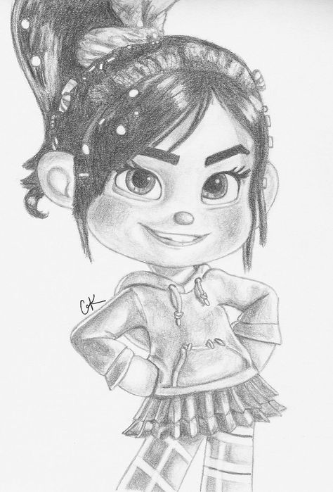 Vanellope Von Schweetz Vanellope Von Schweetz, Dancing Drawings, Kawaii Disney, Realistic Pencil Drawings, Disney Fanart, Art Tutorials Watercolor, Disney Sketches, Meals With Chicken, Healthy Meals With Chicken