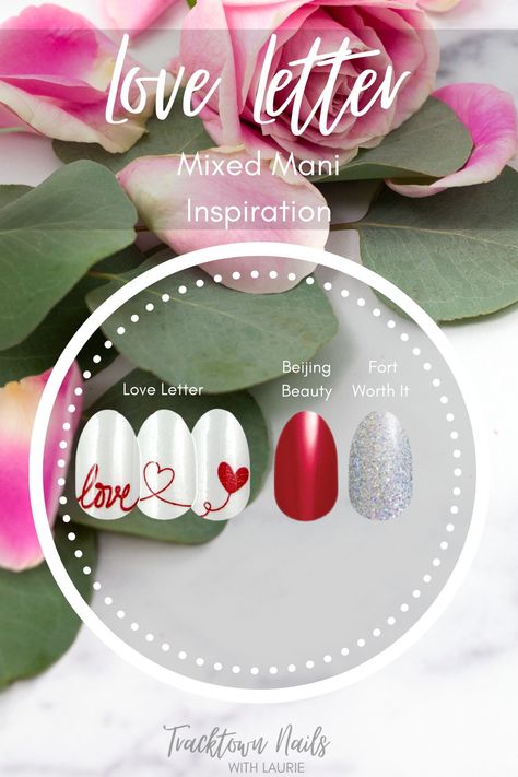 If you're unsure how to mix and match your Color Street Valentine's Day sets, here is some inspiration using the set Love Letter! Let me know which is your favorite! Love Letter Color Street combo. Mixed mani inspiration. DIY Valentine's Day nails. #colorstreetmixedmani #tracktownnails #madeintheusa Love Letter Color Street Combo, Mani Inspiration, Valentines 2024, Color Street Mixed Mani, Valentines Nail Art Designs, Mixed Mani, Valentine Nail Art, Diy Valentine's Day, Set Love